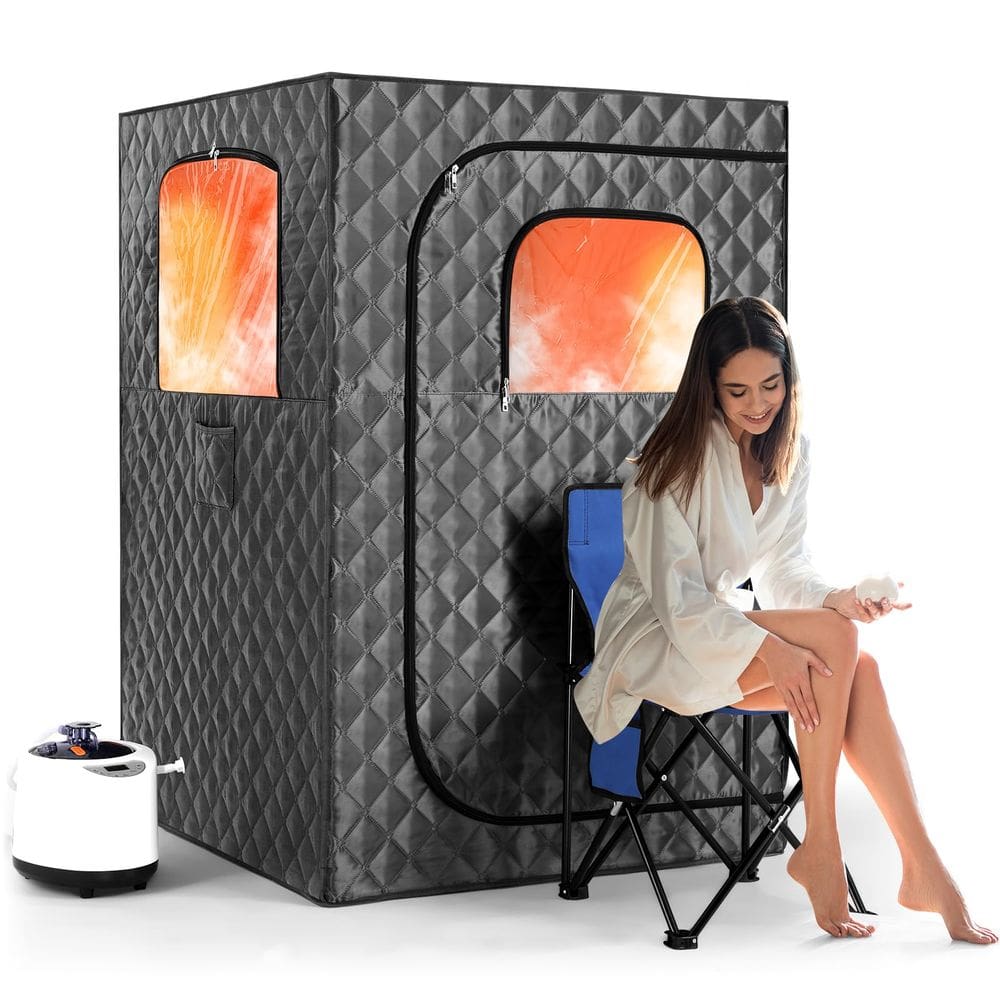 Sauna portátil Steupoek atualizada com gerador de vapor de 2,6 L 1000 W
