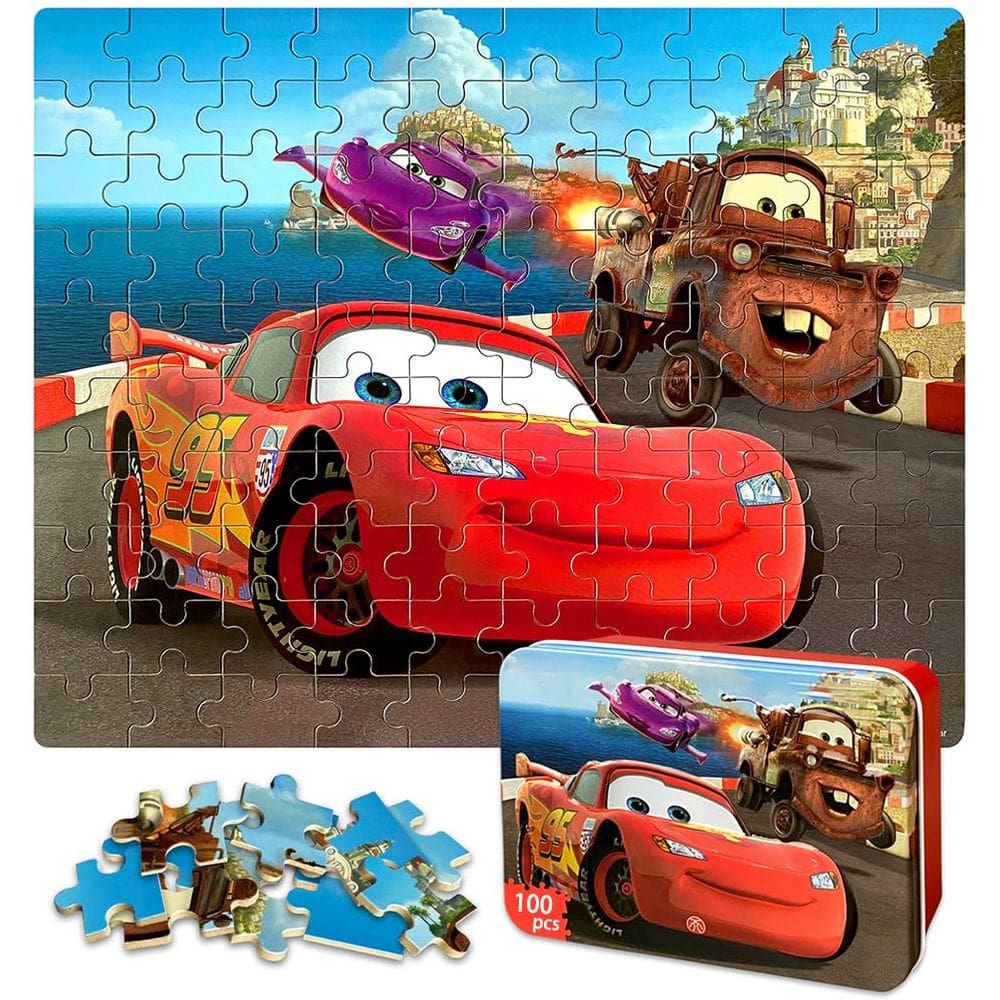 Quebra-cabeça NEILDEN Racing Car 100 peças para crianças de 4 a 8 anos