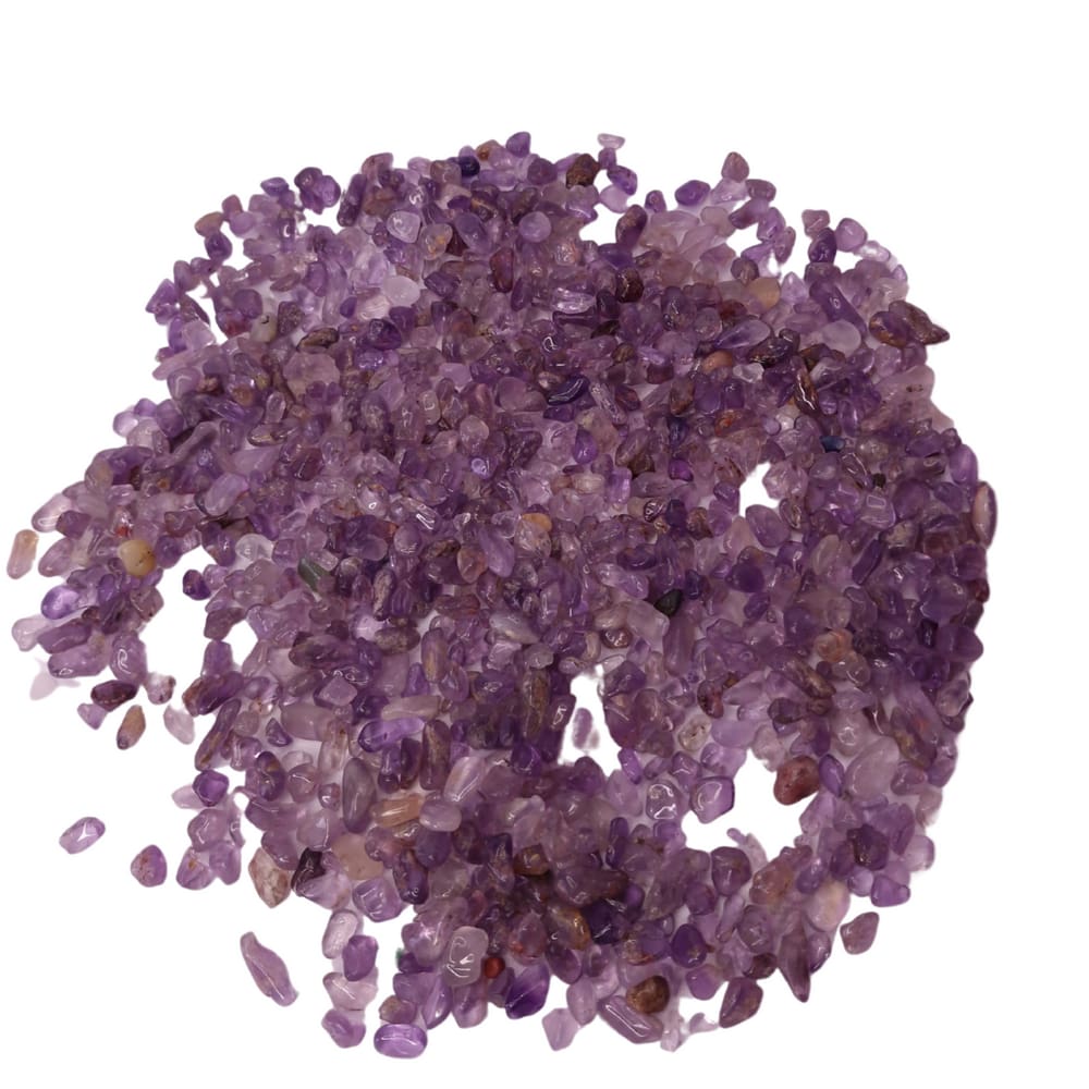 Pedra Cascalho Ametista Rolado 500g Natural