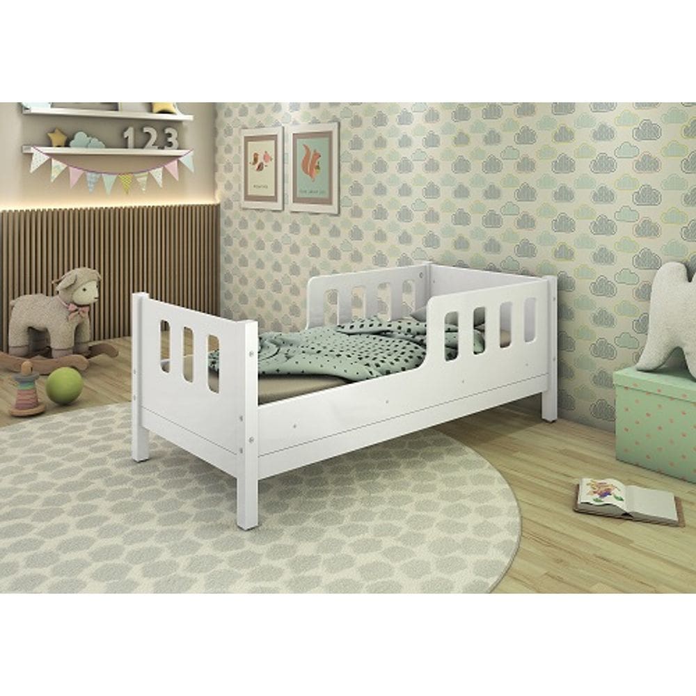 Cama Juvenil Encanto Branco - Vitamov
