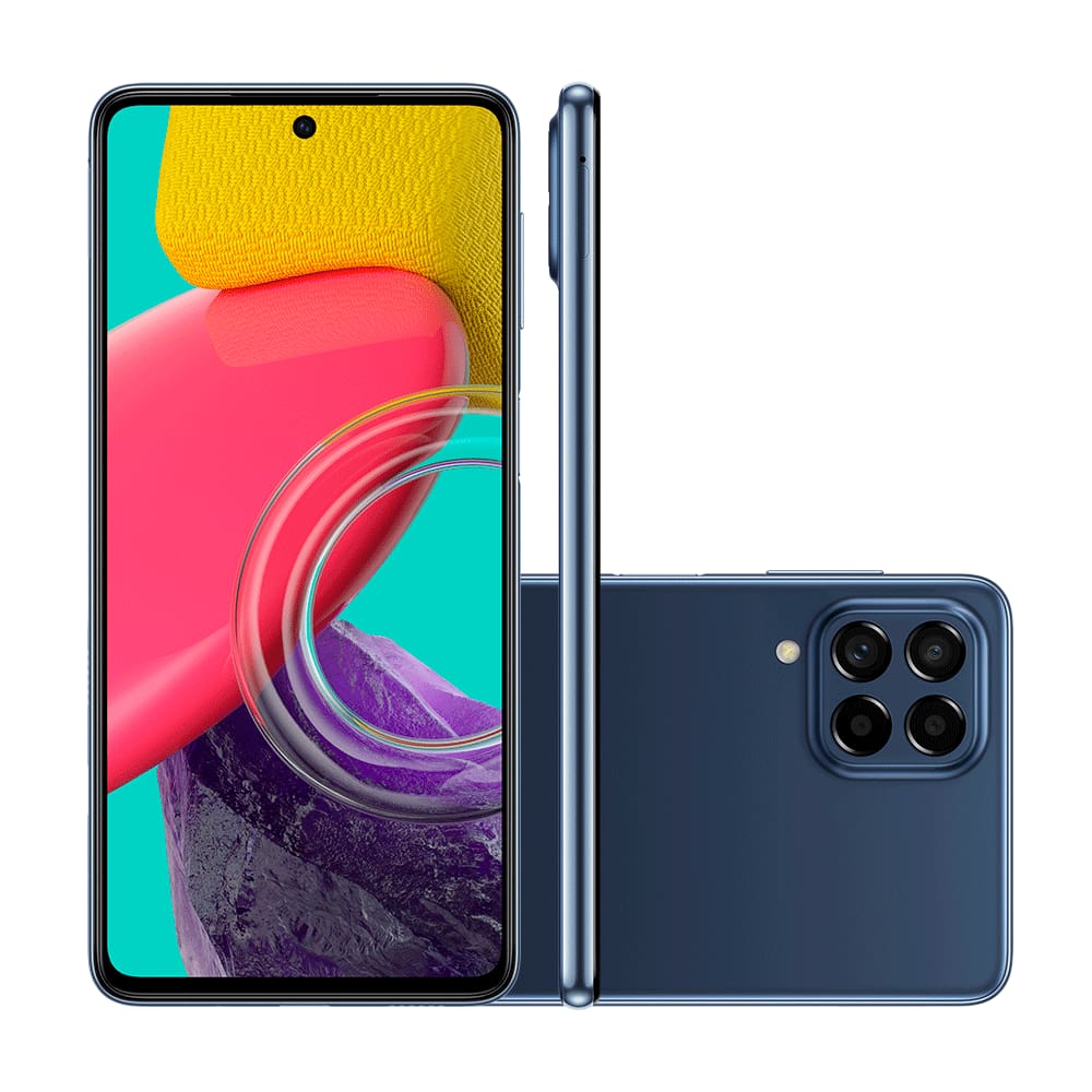Smartphone Samsung Galaxy M53 5G 128GB DUAL CHIP Octa-Core 8GB RAM 6 Câm.Quádrupla+Selfie 32M