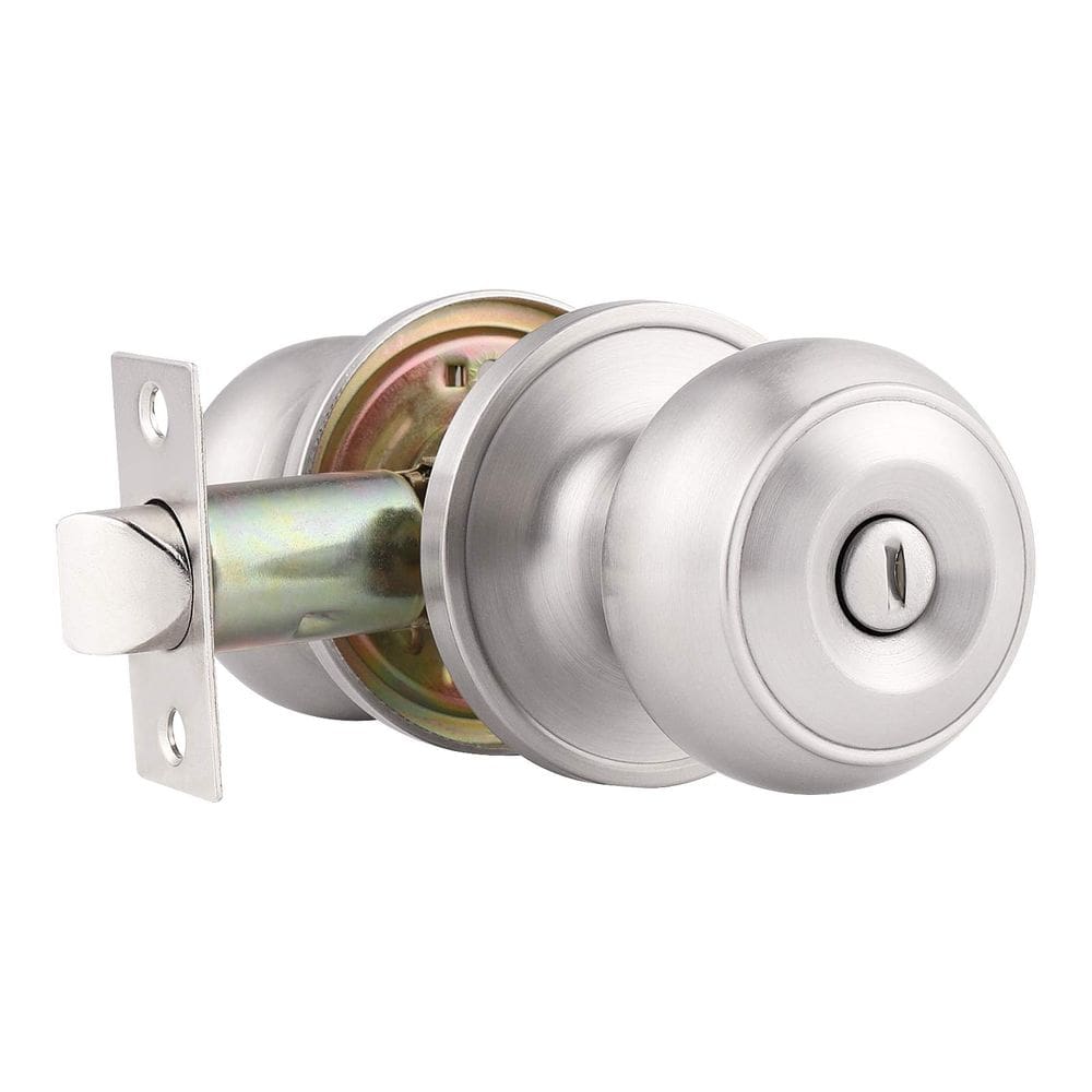 Maçaneta de porta Probrico Satin Nickel Privacy Quarto/banheiro sem chave