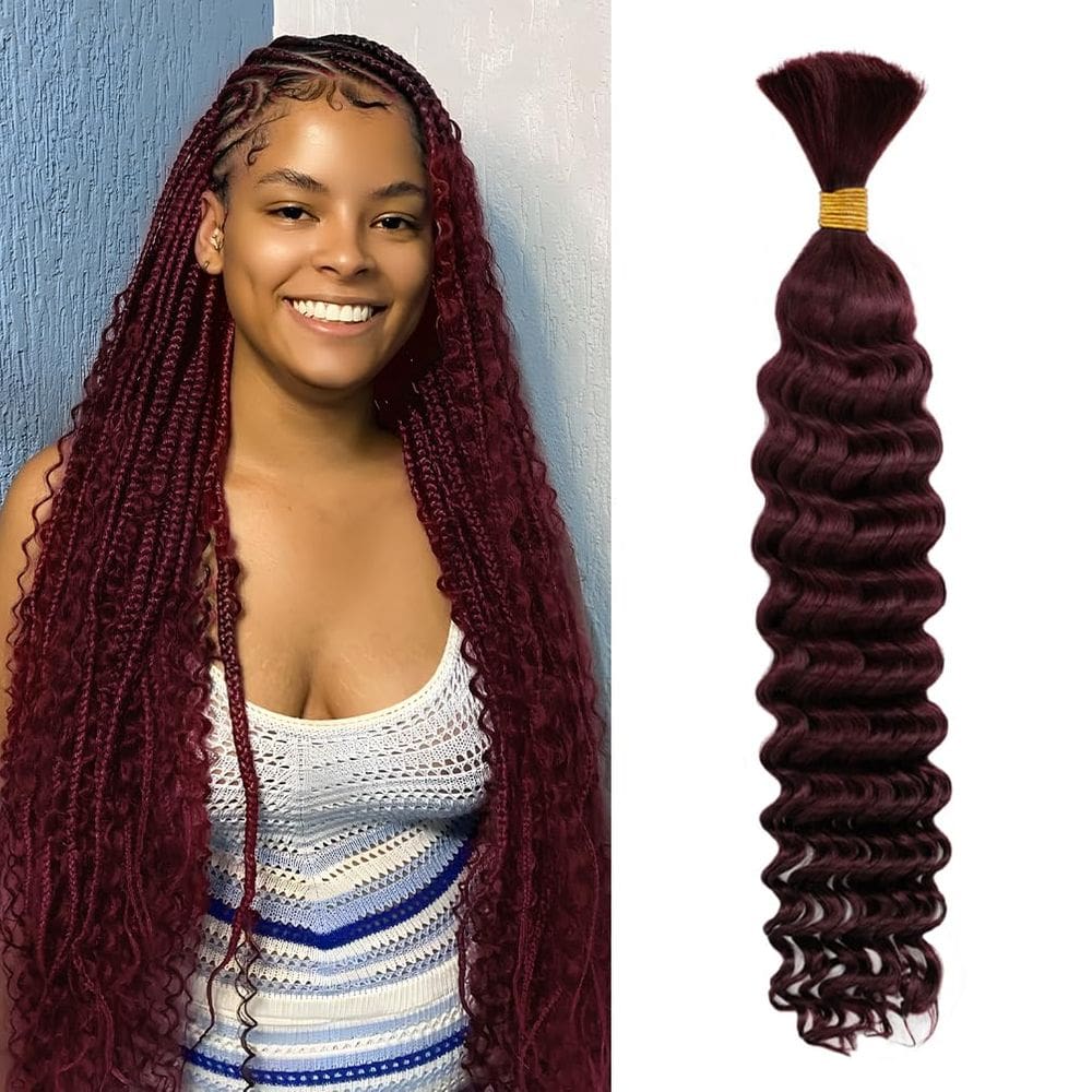 Braiding Hair Maxknow Deep Wave 22 polegadas 60g 10A Brazilian