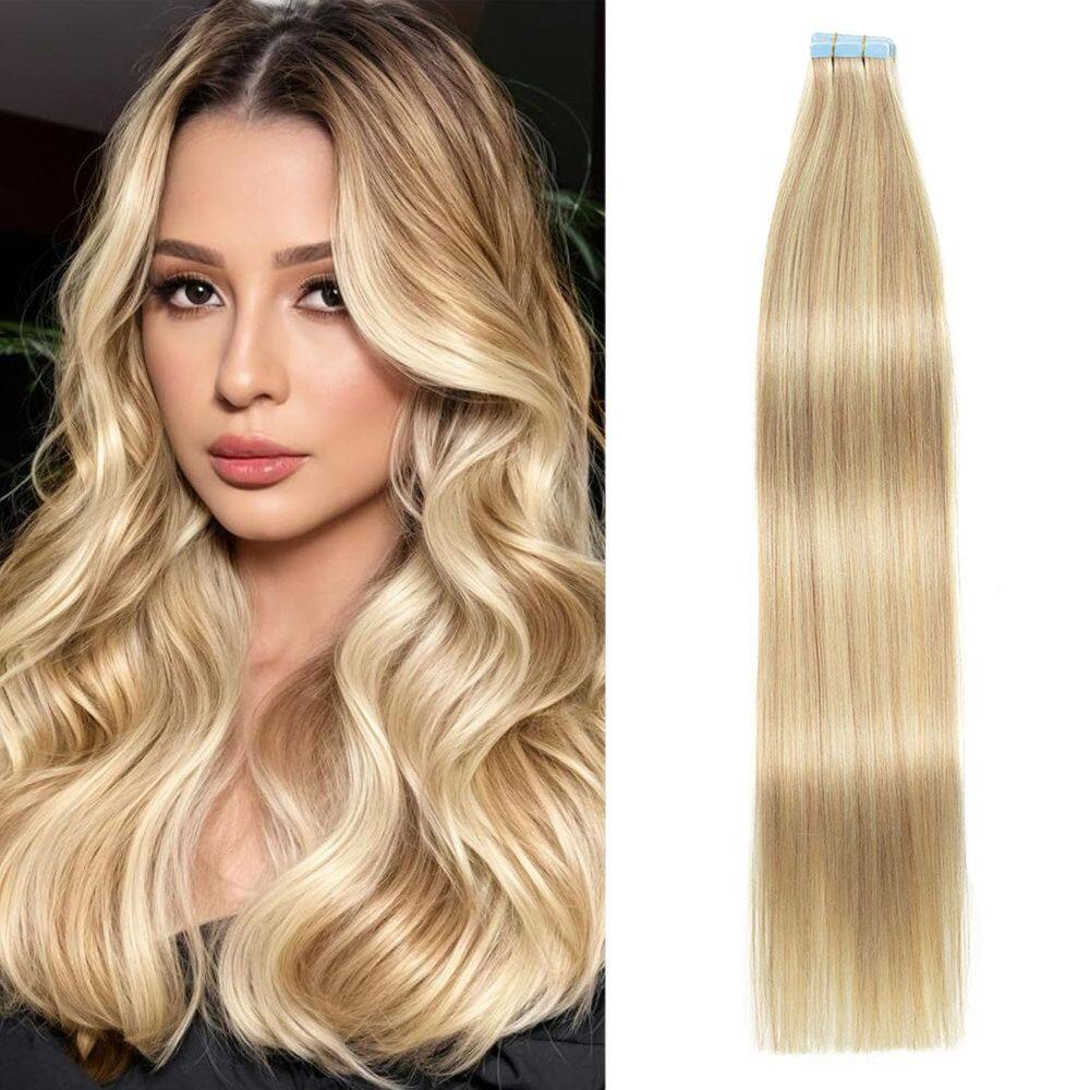 Extensões de cabelo AGMITY Tape 100% Real Human Hair 40g 40cm