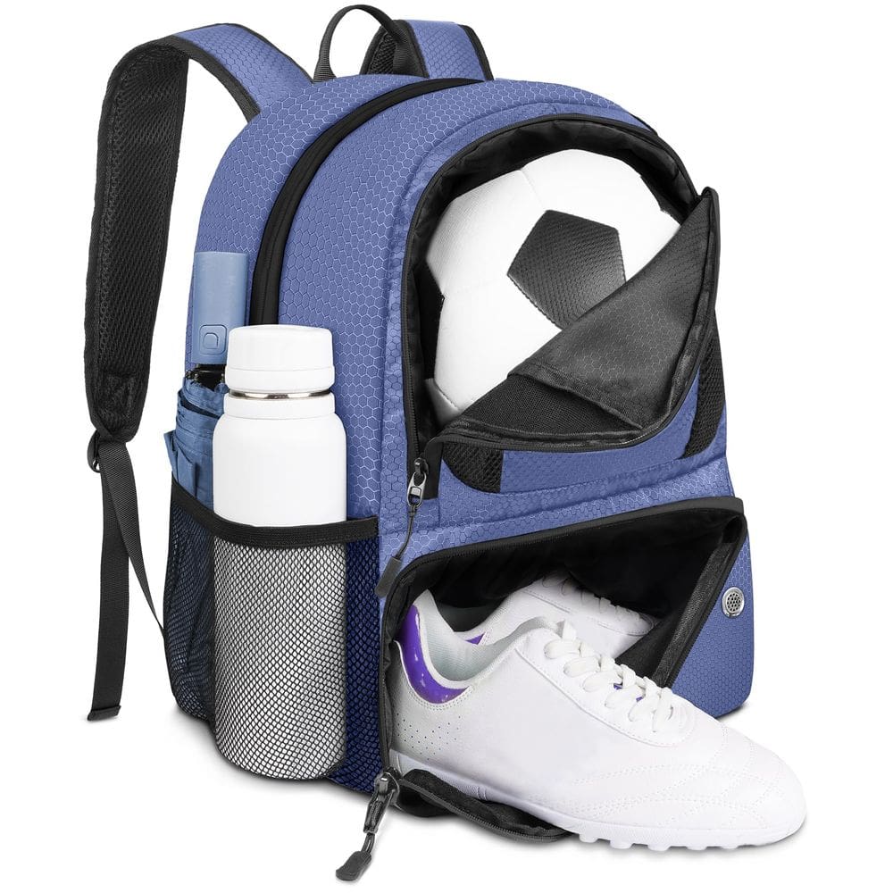 Mochila de futebol YOREPEK leve com suporte de bola 28L