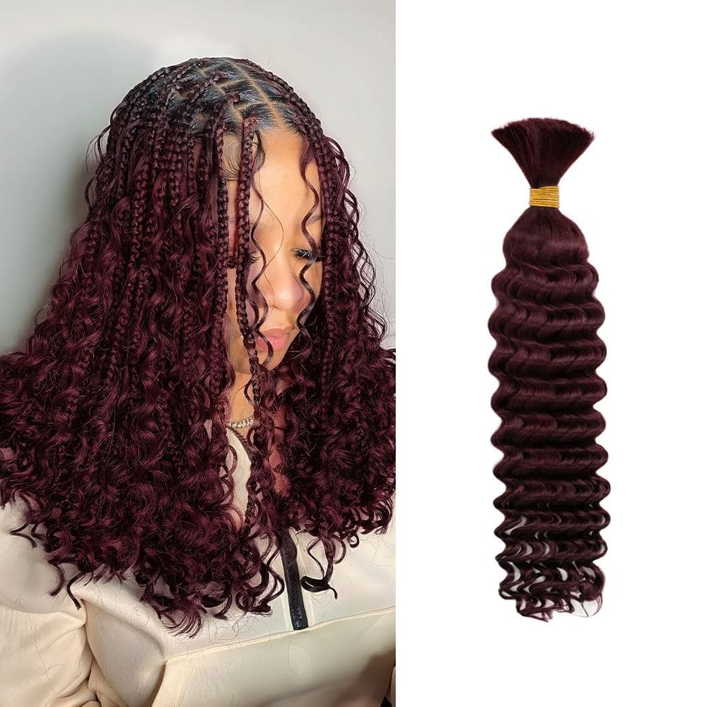 Braiding Hair Maxknow Deep Wave 14 polegadas 40g 10A Brazilian