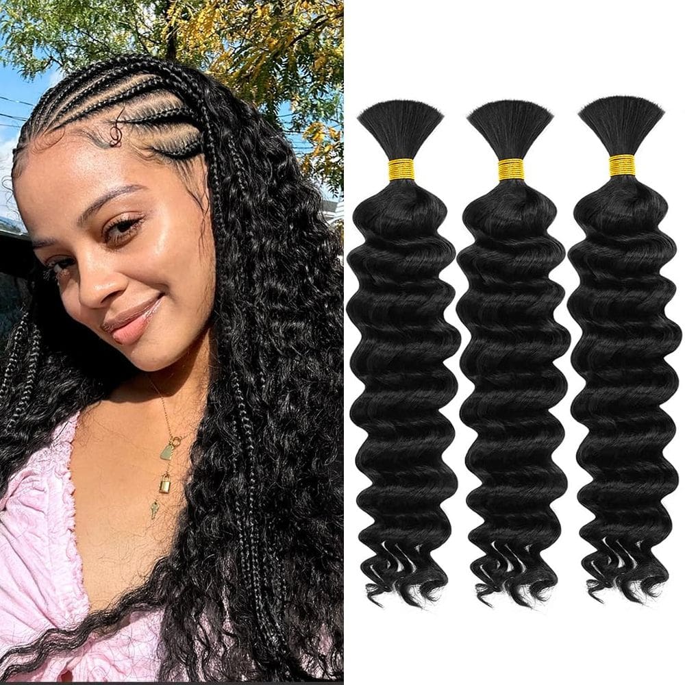 Human Braiding Hair maxknow Boho Knotless Braids 3 pacotes