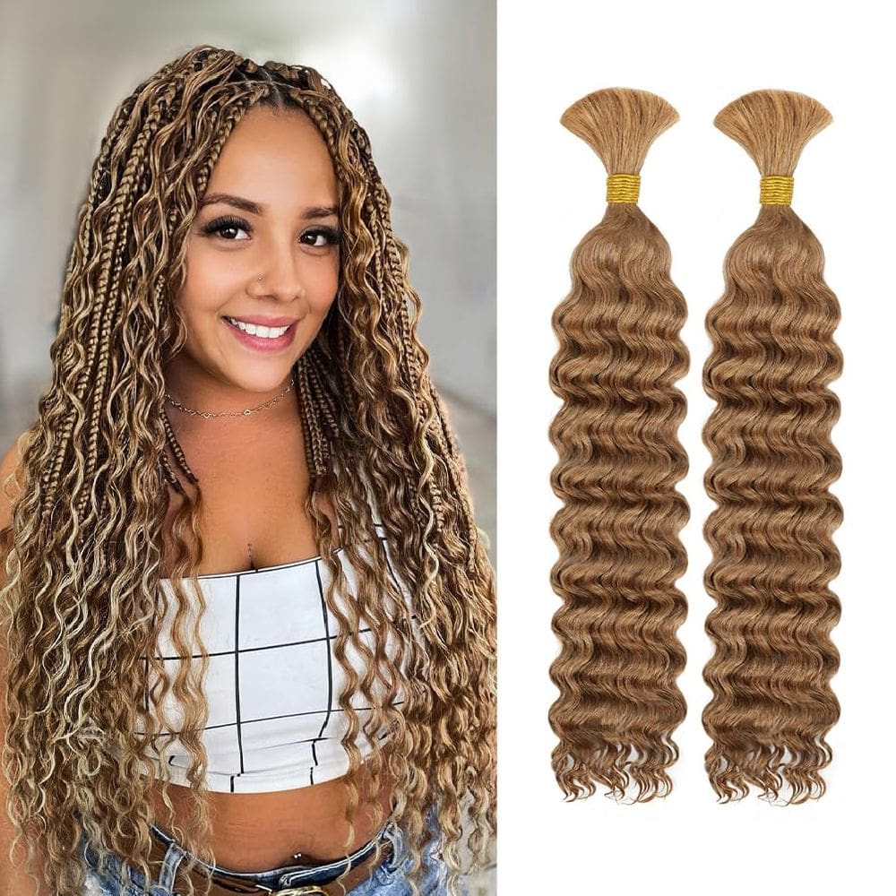 Human Braiding Hair maxknow Boho Knotless Braids 18" 100g