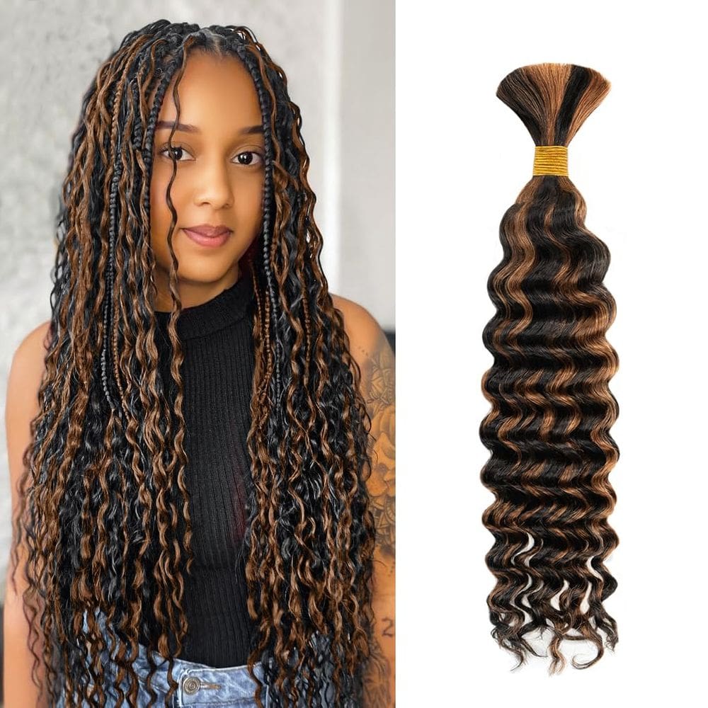 Braiding Hair maxknow Boho Knotless Braids 20 em 50g 10A 1BP30