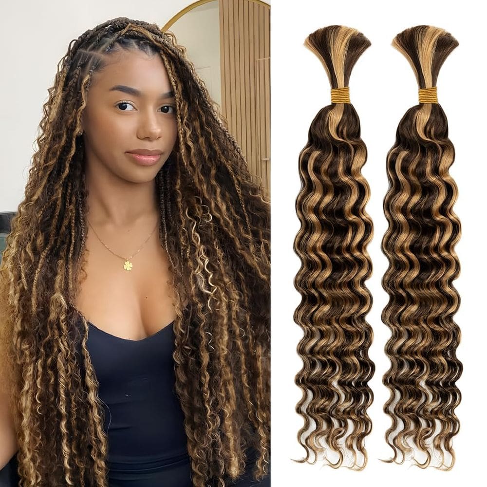 Braiding Hair maxknow Boho Knotless Braids 2x 22" 120g 10A