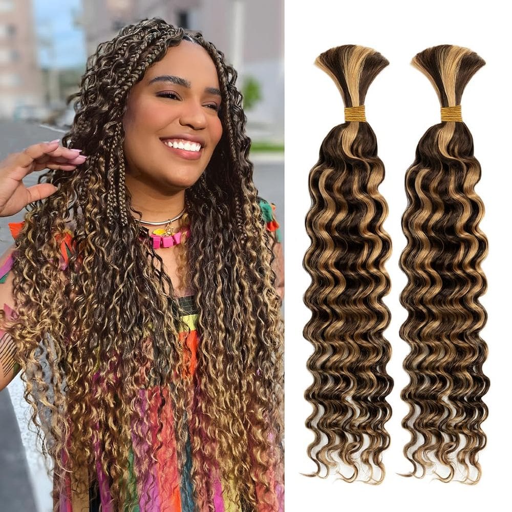 Braiding Hair maxknow Boho Knotless Braids 2x 20cm 100g 10A