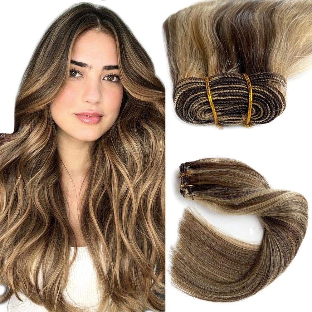 Extensões de cabelo Ubetta Sew in 100% Remy Human Hair 18