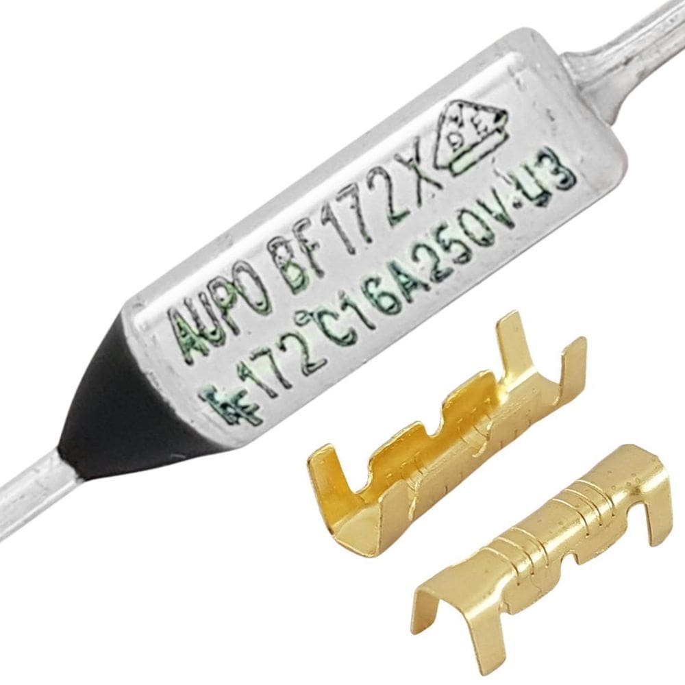 Fusível Térmico 172C Graus 16A 250V 3 Pçs + 6 Terminais Luva