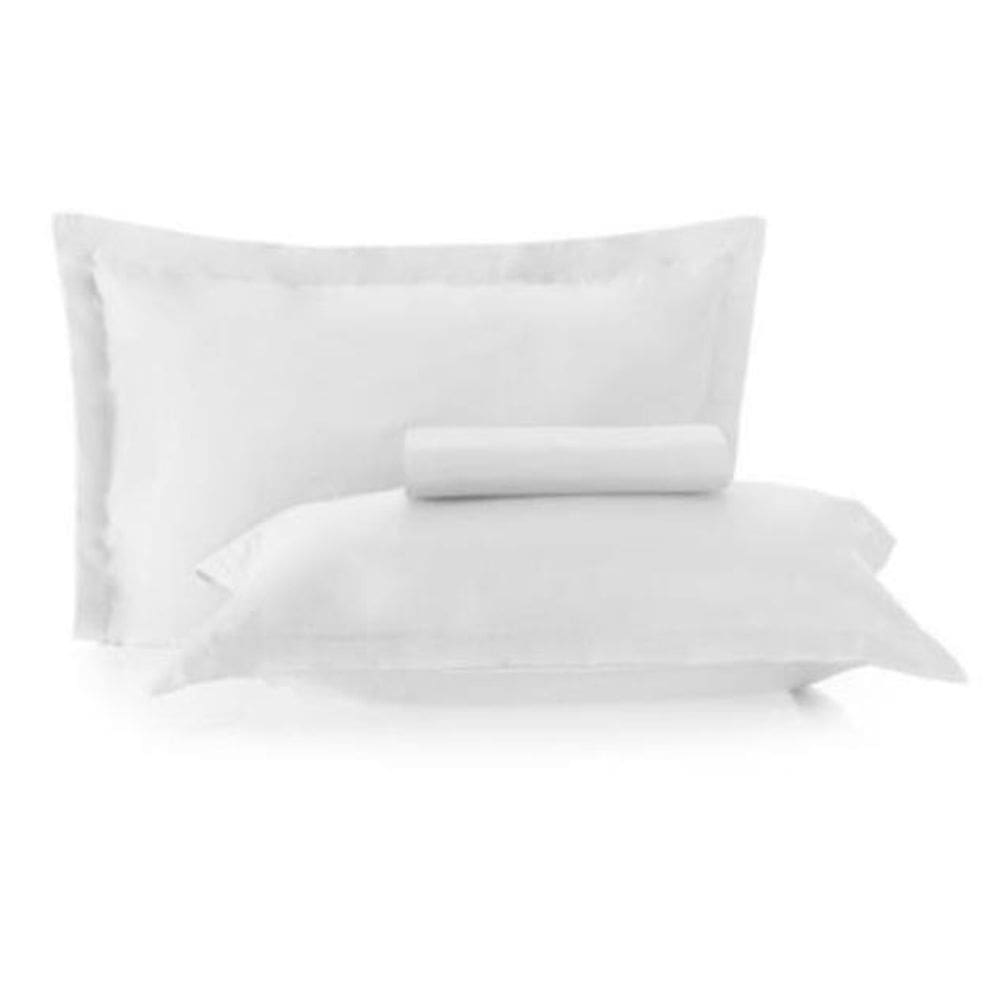 Jogo De Cama Casal 4 Peças Toque Acetinado - Branco