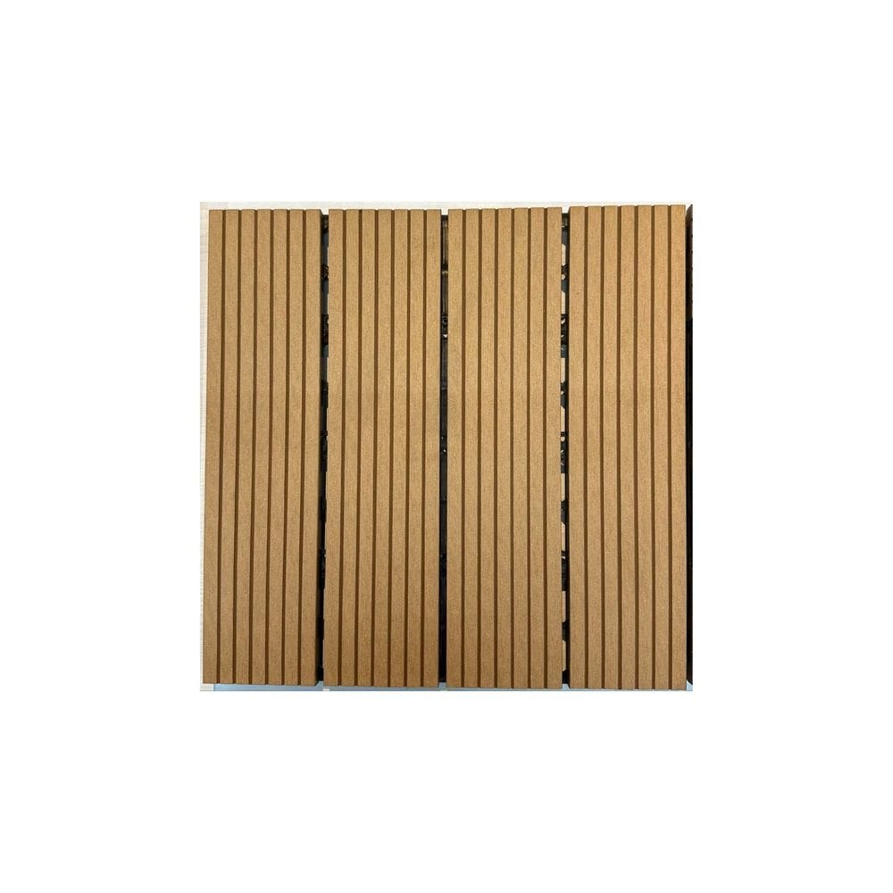 Deck Modular de Madeira Ecológica 30cm X 30cm Canela