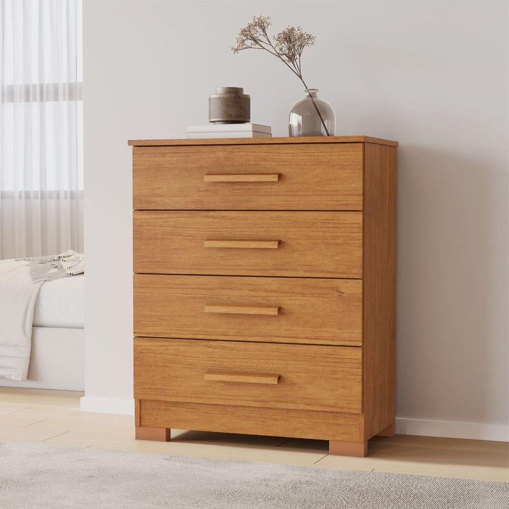 Cômoda 4 Gavetas Compacta 64cm Lídia Cinamomo