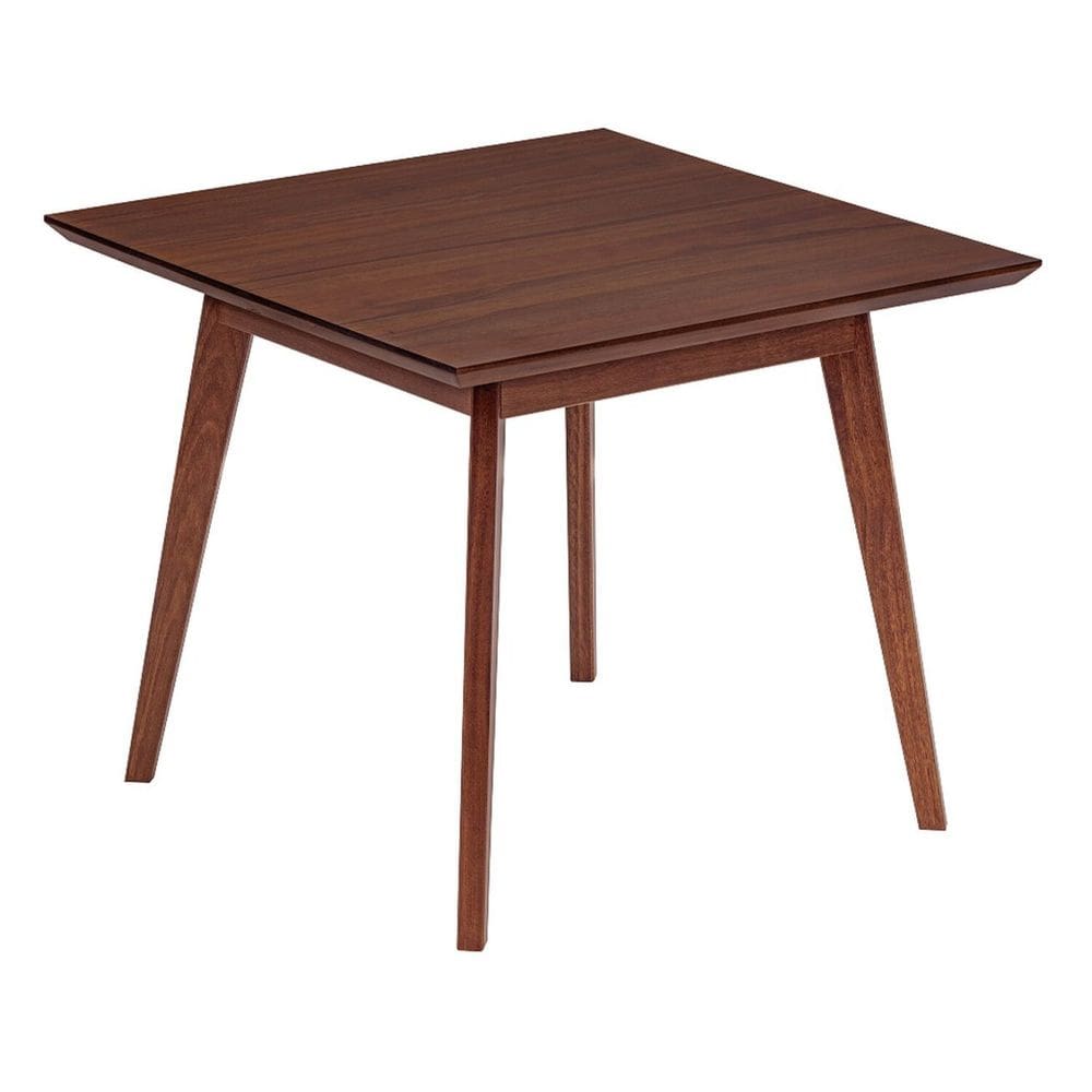 Mesa de Jantar Quadrada 90cm X 75cm Ecograndis Vertice Nozes