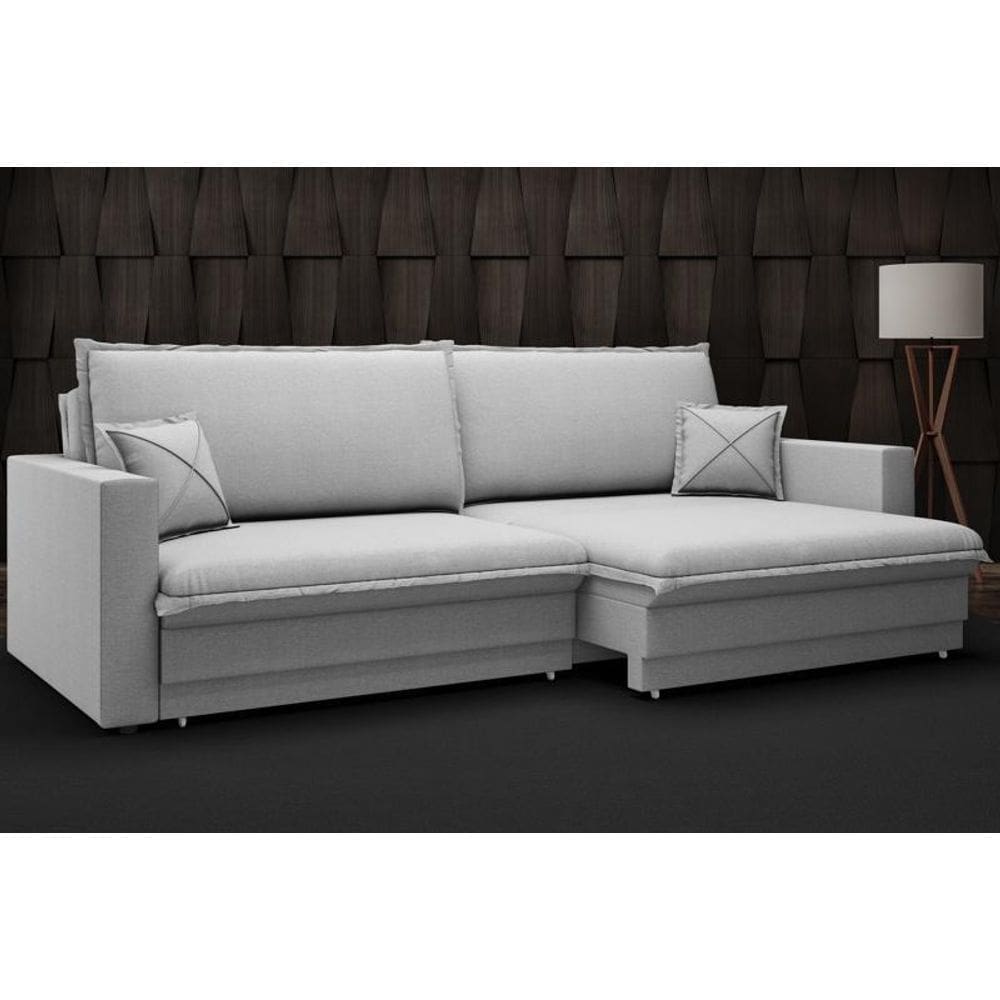 Sofá Tango 2,00m sem caixa, Retrátil e Reclinável Linho Soft - NETSOFAS