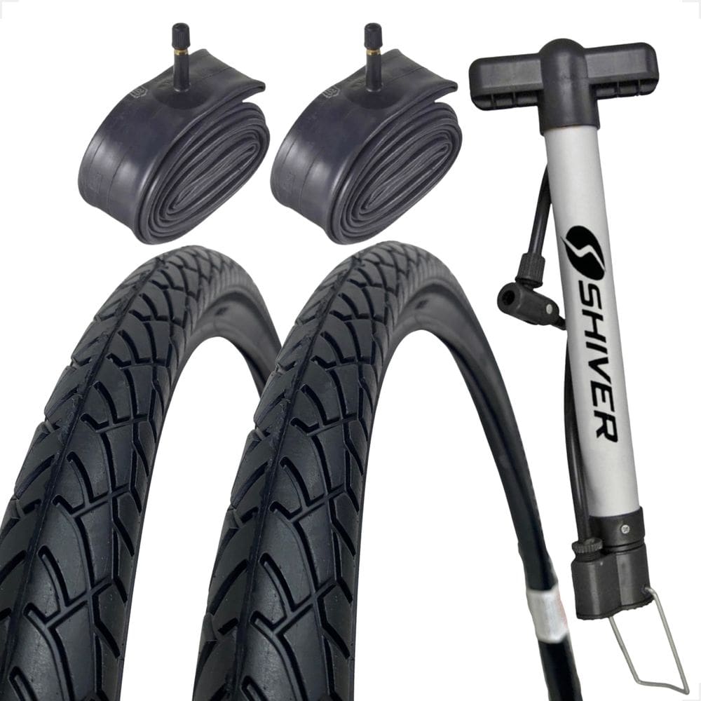 PAR Pneu Bicicleta Shiver Praieiro Beach Passeio Aro 26 X 1.95 Balão Urbano PAR Camara bomba de ar