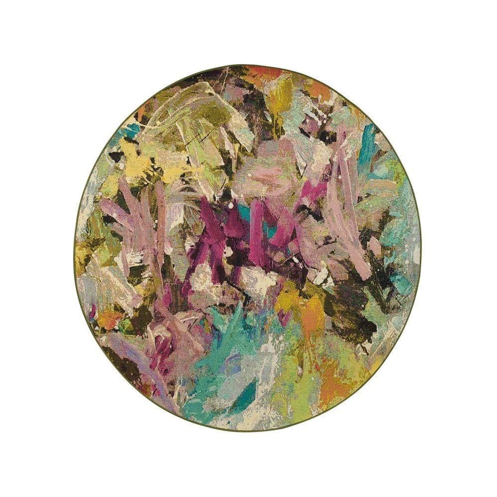 Tapete Sala Egípcio Paris 01 Colorido 2,00m Redondo Edantex