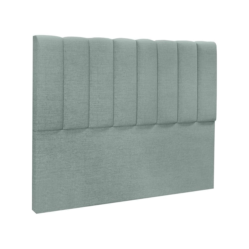 Cabeceira Cama de Solteiro Estofada 90 x 128 Veneza Linho Mescla - ÉdeCasaMóveis