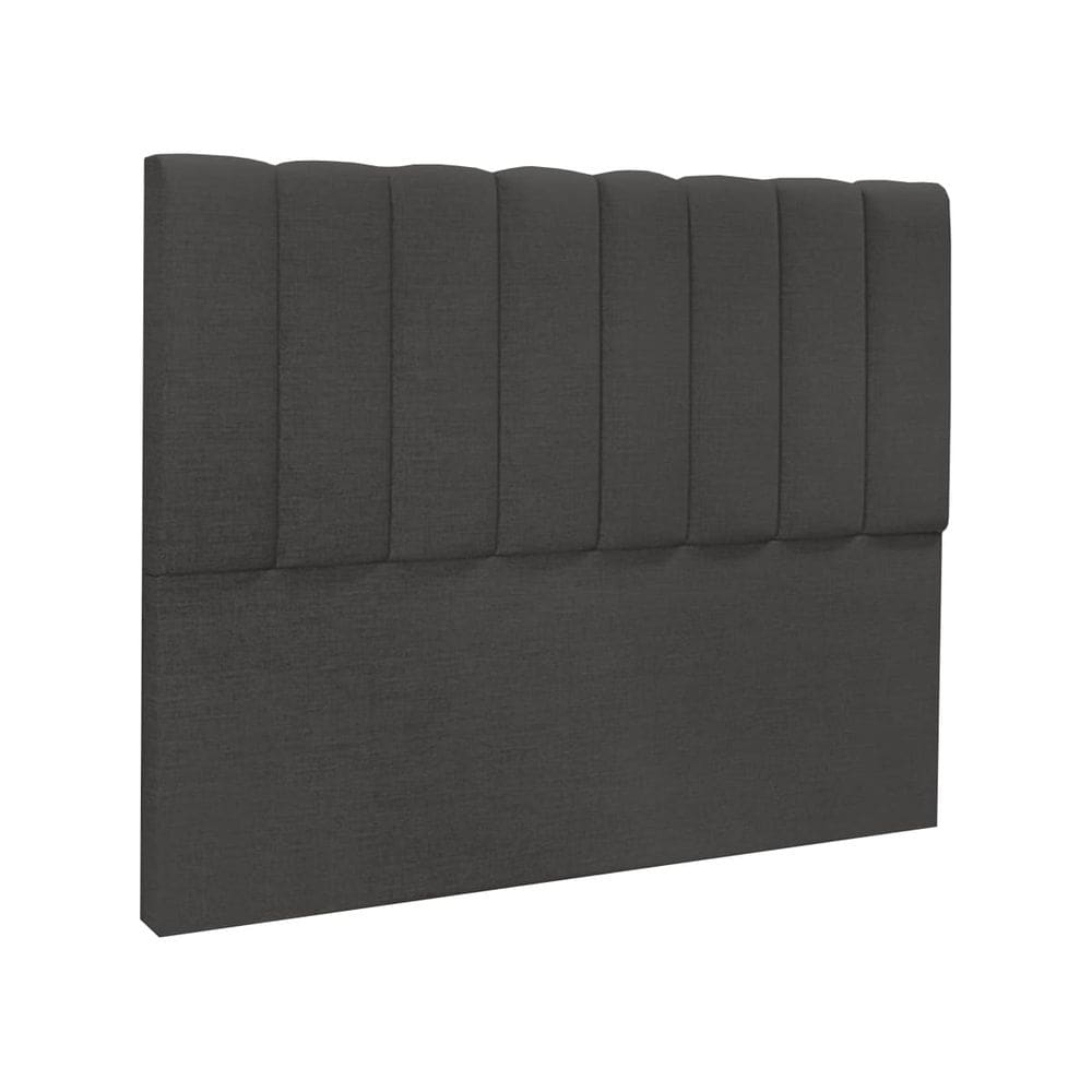 Cabeceira Cama de Solteiro Estofada 90 x 128 Veneza Linho Marrom - ÉdeCasaMóveis