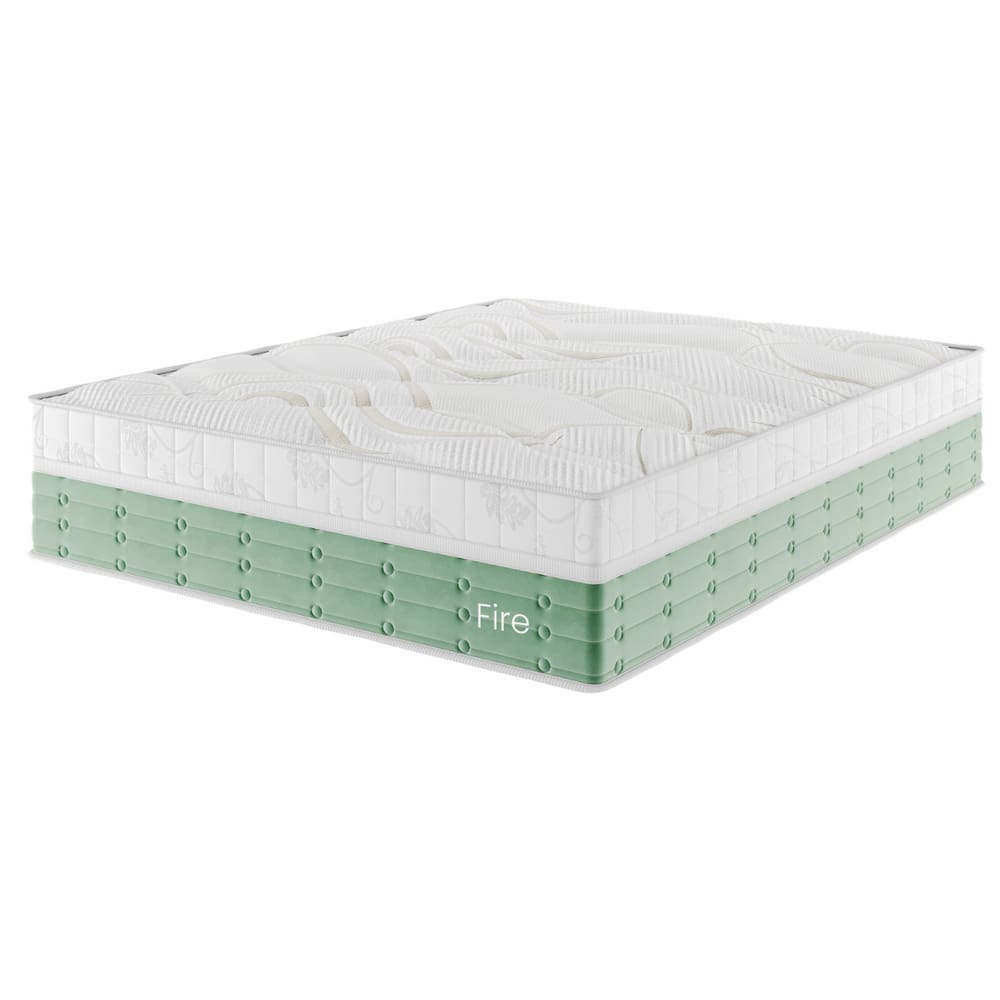 Colchão Duplo Molejo Queen Size 41x158x198cm Fire Aqua - Casa Giulia