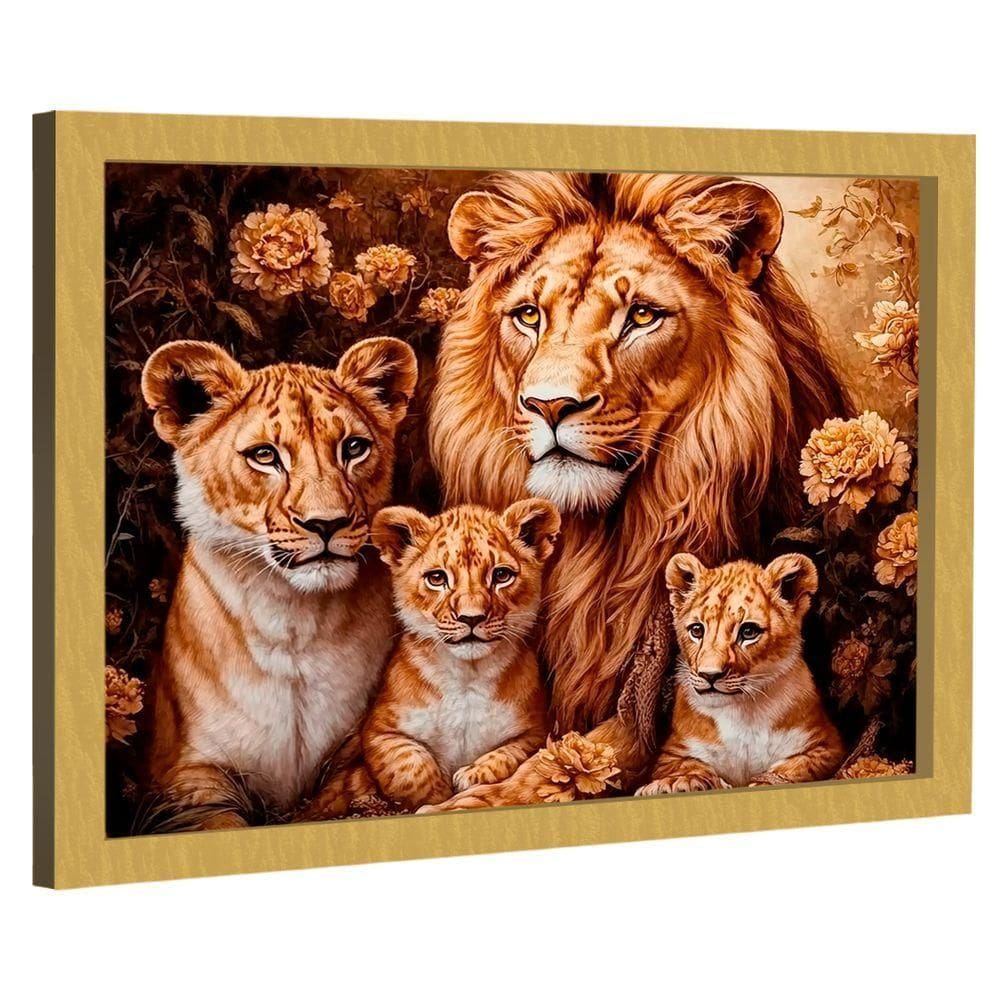Quadro Decorativo Família Felina