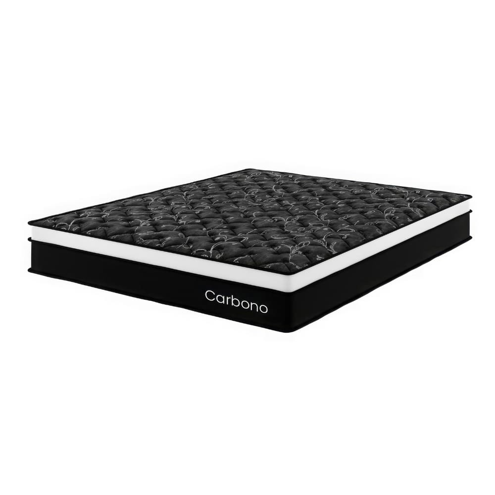 Colchão Mola Ensacada Queen Size 26x158x198cm  Carbono Preto - Casa Giulia