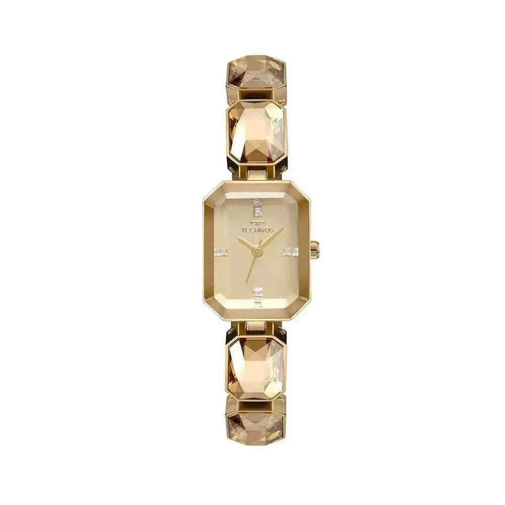 Relógio Technos Crystal Dourado Feminino 2036MTT/1D