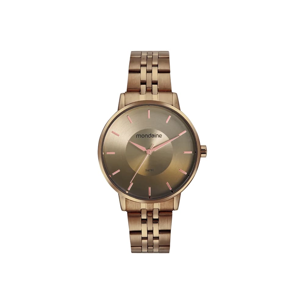 Relógio Mondaine Minimalista Marrom Feminino 32682LPMVME7