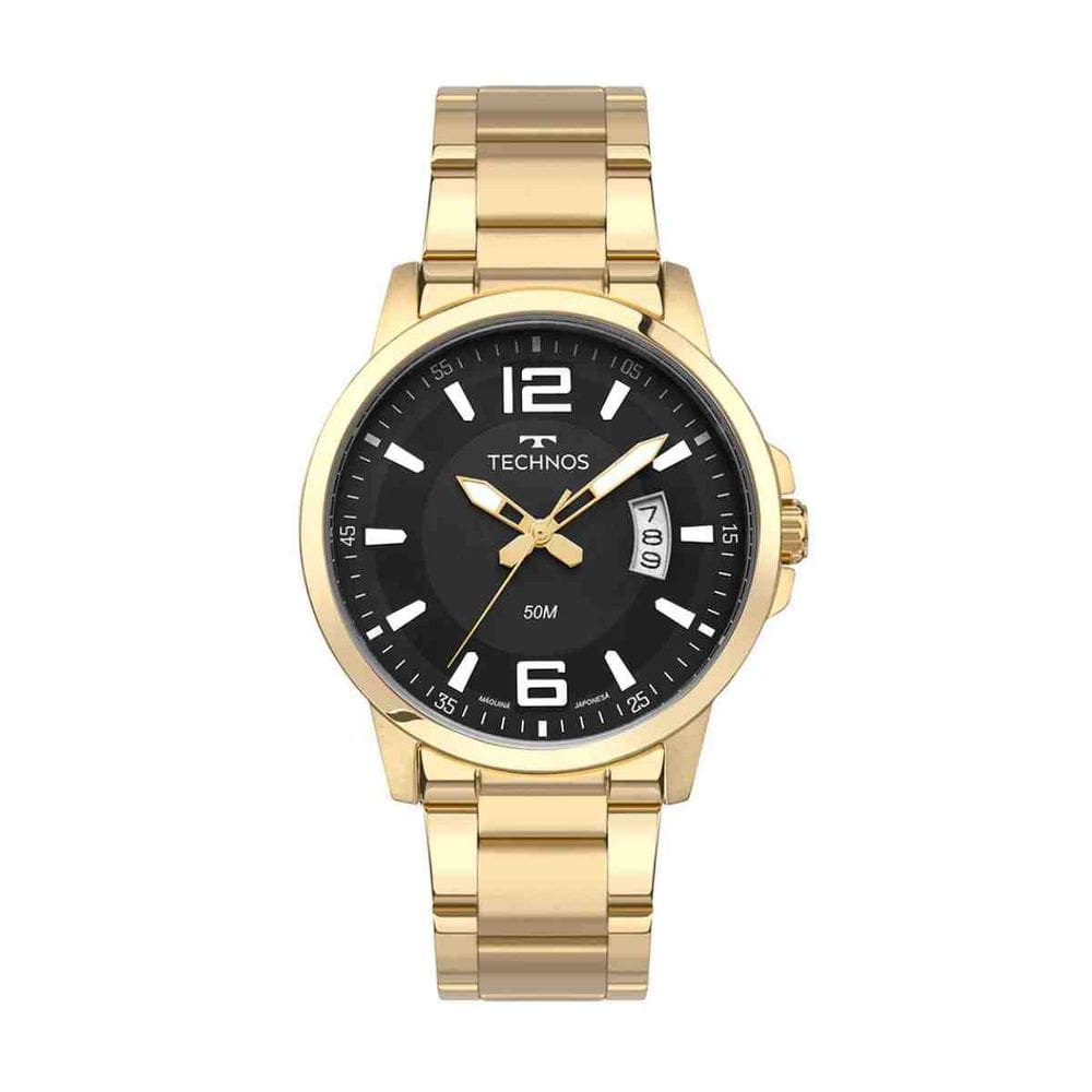 Relógio Technos Racer Dourado Mascuiino 2315LAS/1P