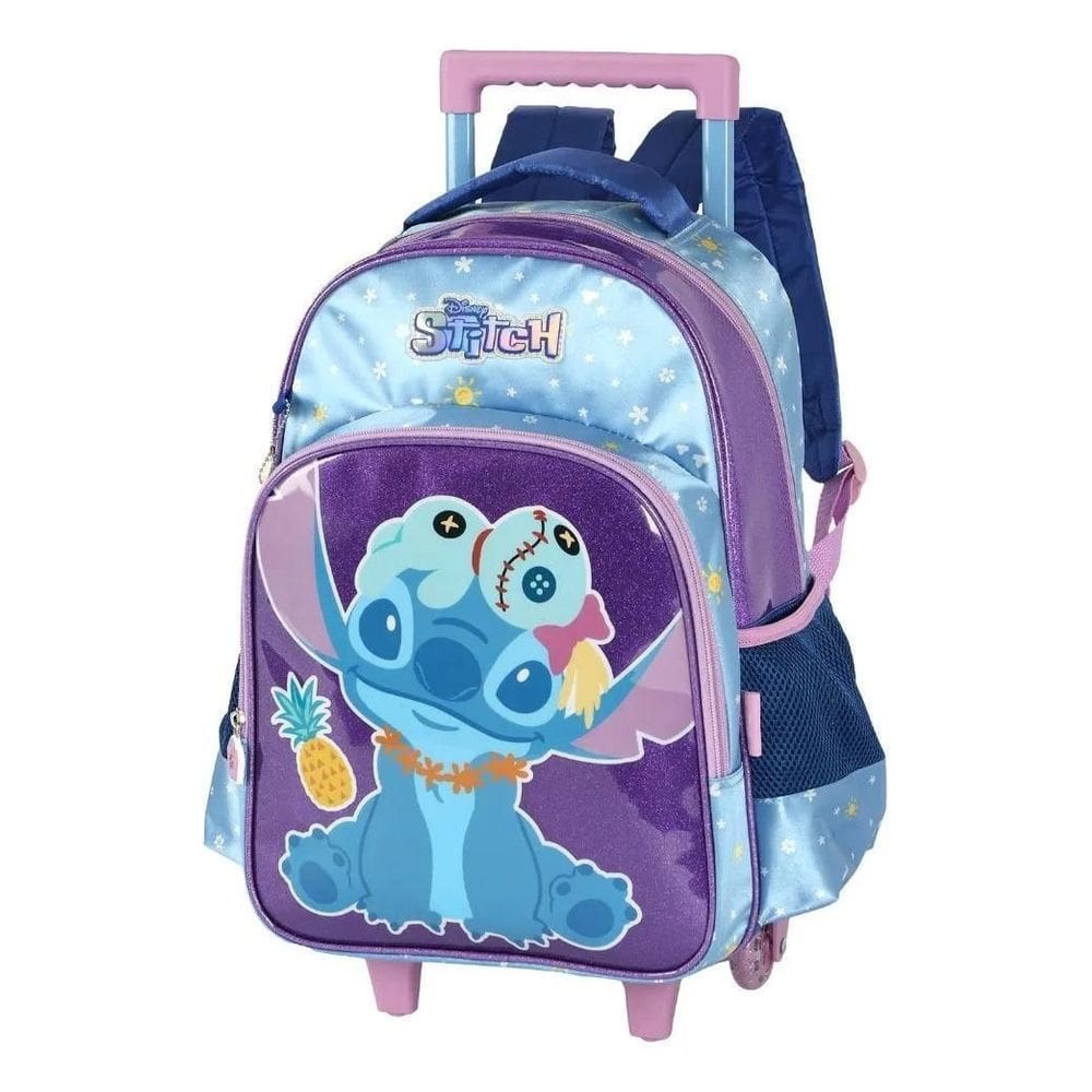 Mochila Rodas Escolar Infantil Stitch Disney Ic42402sc