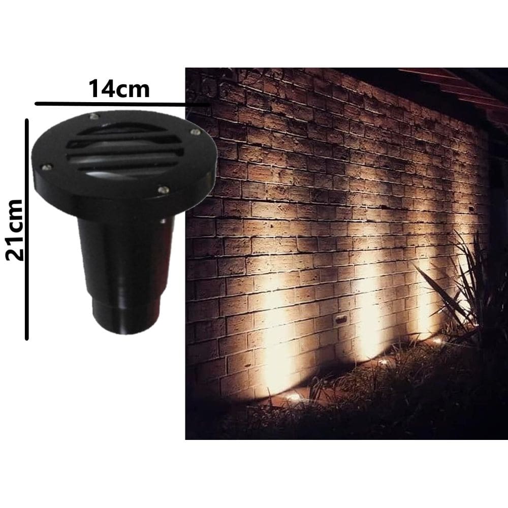 Luminária Embutir Solo Par20 preto textura 9000/1 - Real Lustre
