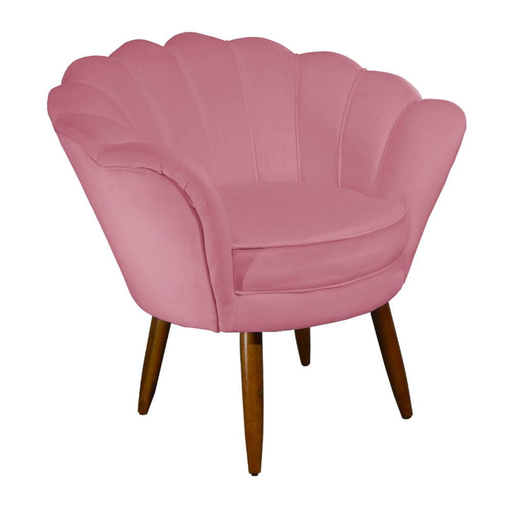 Poltrona Decorativa Pétala Rosa