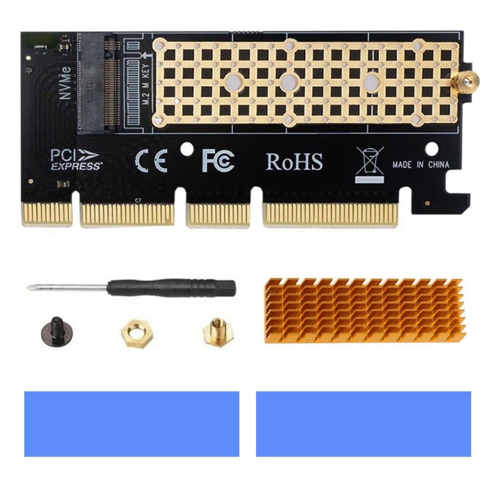 Adaptador Placa Conector Para Ssd M2 Nvme Pci-E + Dissipador
