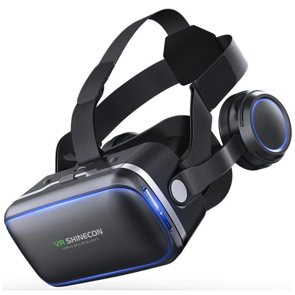 Óculos 3D Realidade Virtual Shinecon VR 6.0 Fone e Controle