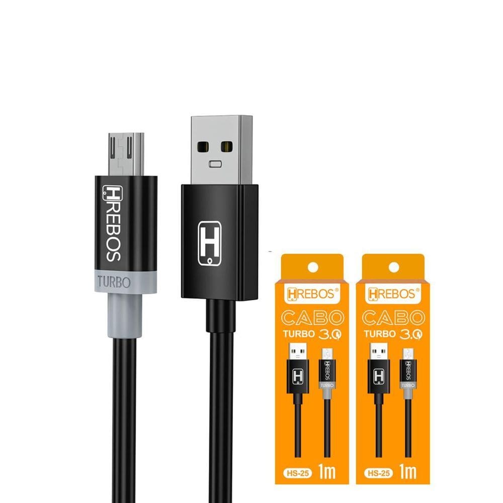 Kit 2 Cabo Usb Turbo Para Samsung Galaxy S3 S4 S5 S6 S7 A7
