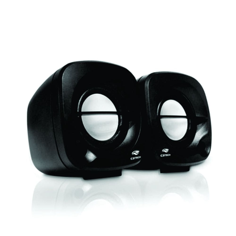 Speaker 2.0 3w rms conexao p2 preto sp-303bk usb c3 tech