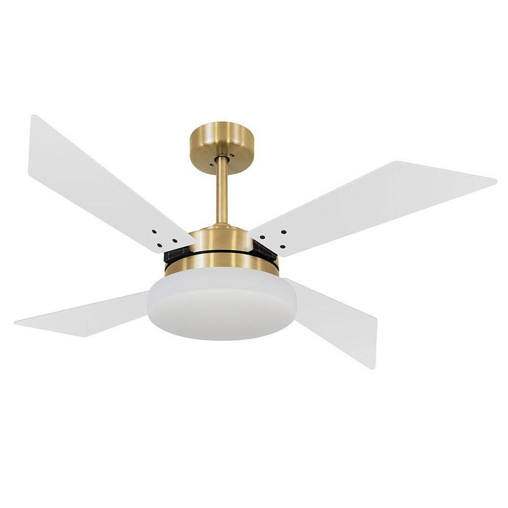 Ventilador De Teto Volare Vd50 Tech Dourado 4 Pás 110V