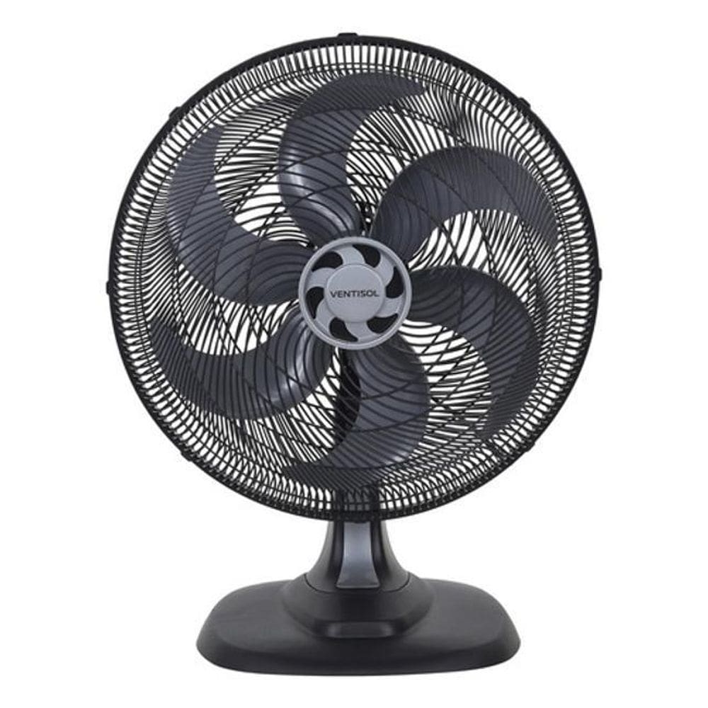 Ventilador de Mesa Ventisol 50cm 3 Velocidades - Preto