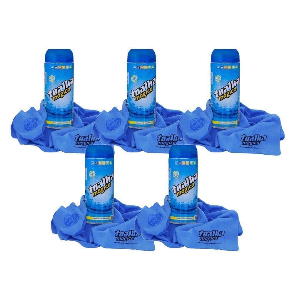Kit 5 Flanela Magica Toalha De Secagem Automotiva