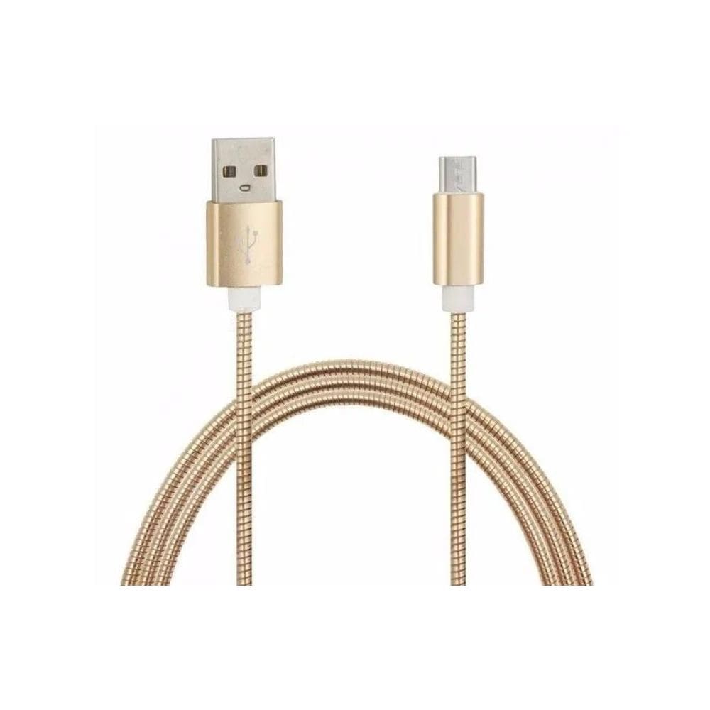 Cabo De Dados Carregamento Microusb Metal Kingo