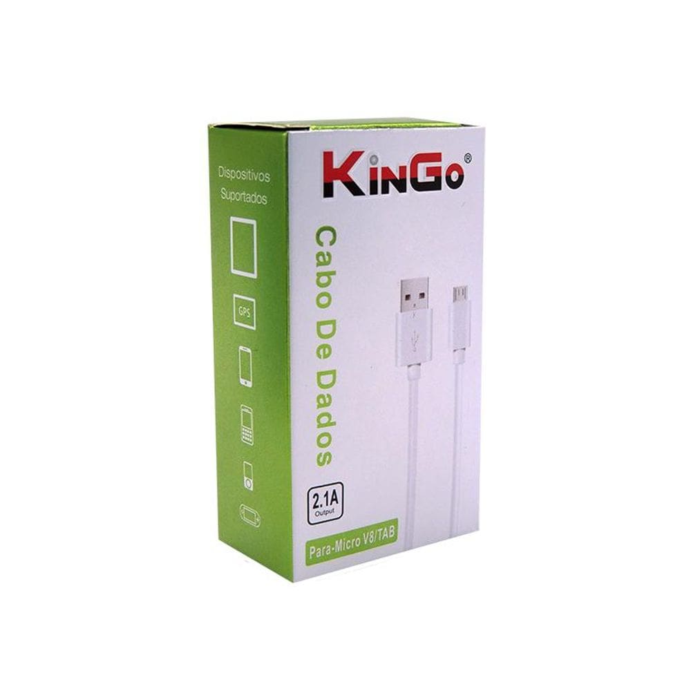 Cabo Dados E Carga Kingo Micro Usb V8/TAB