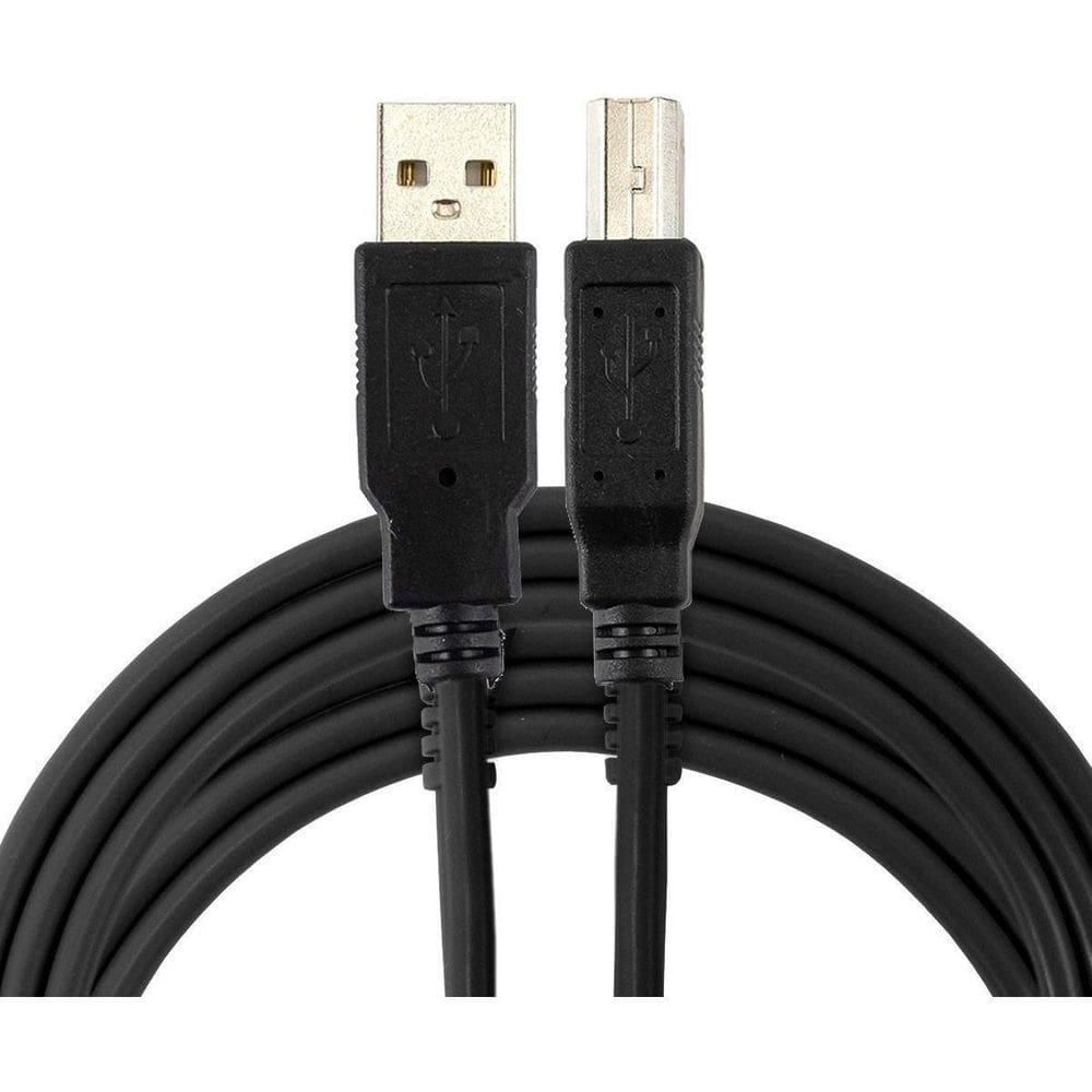 Cabo Usb 3M 2.0 Axb Para Impressora Preto