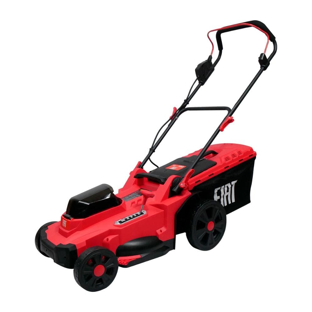 Cortador de Grama Elétrico 430mm 20V 2 Baterias Coletor 50 Litros FIAT GIRASOLI TOP Cor Vermelho