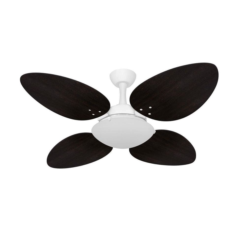 Ventilador Teto Potente Sala Trevo 4 Pás Tabaco Ventax 220V