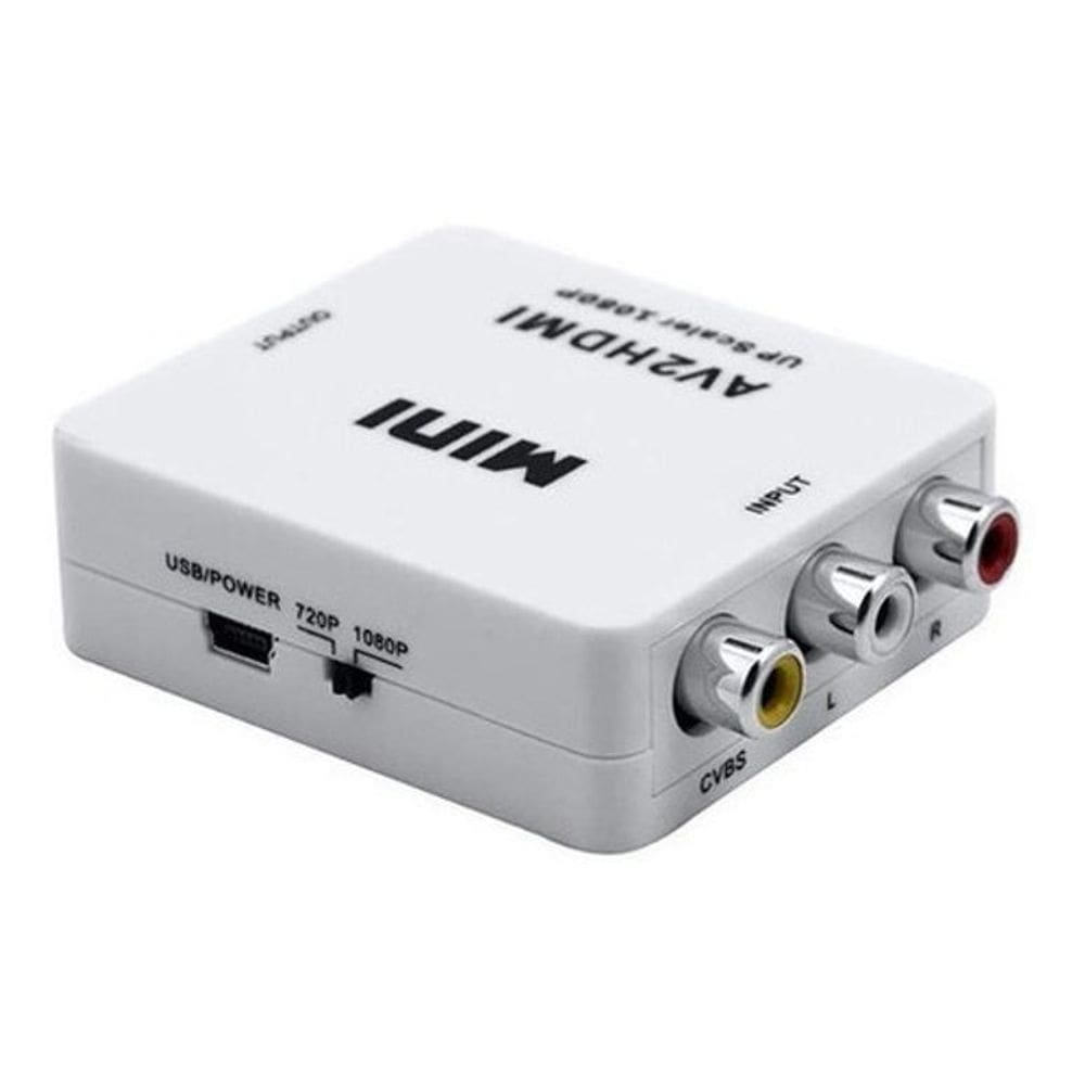 Mini Conversor Av Rca Para Hdmi Com Áudio 1080P Full Hd