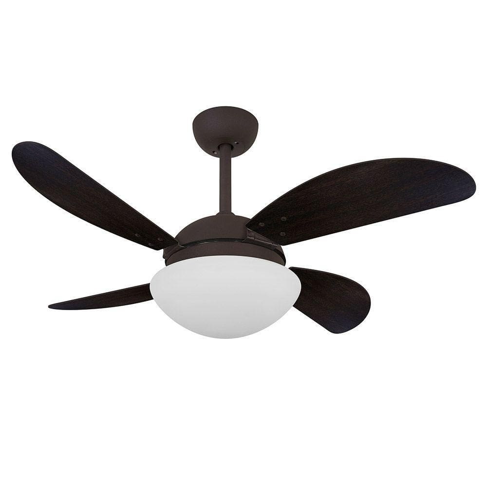 Ventilador Teto Volare Marrom Vd42 4Pás Tabaco 110V
