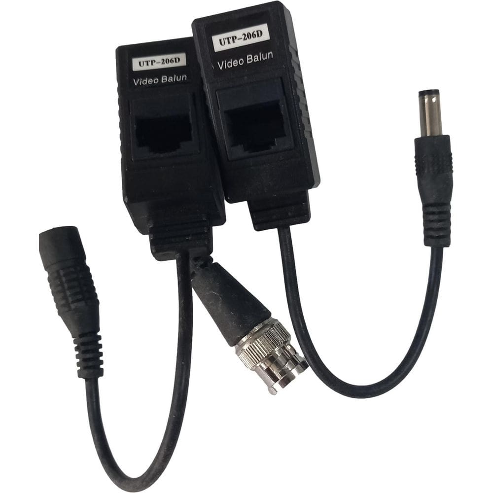 Power Balun Video E Alimentação Full Hd Vbp Camera